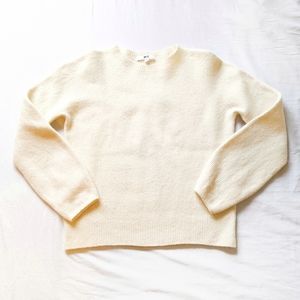 Cream Wool Sweater from Uniqlo, Size M